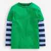 Oberteile & T-shirts | Boden T-Shirt im Lagenlook- Baumgrün