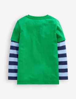 Oberteile & T-shirts | Boden T-Shirt im Lagenlook- Baumgrün