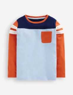 Oberteile & T-shirts | Boden T-Shirt in Blockfarben-Gletscherblau Blockfarben GletscherblauBlockfarben