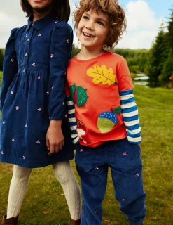 Oberteile & T-shirts | Boden T-Shirt mit Applikation im Lagenlook- Herbst-Ahorn-Orange