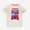 Oberteile & T-shirts | Boden T-Shirt mit Kreuzstich-Sanftes Naturweiß Bus SanftesNaturweißBus