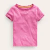 Oberteile & T-shirts | Boden T-Shirt mit kurzen Ärmeln aus Rippstrick- Erdbeereis