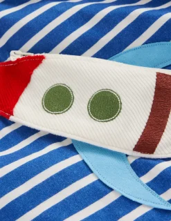 Oberteile & T-shirts | Boden T-Shirt mit originellem Taschenaufdruck-Delfter Blau und Naturweiß Streifen DelfterBlauundNaturweißStreifen