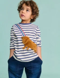 Oberteile & T-shirts | Boden T-Shirt mit originellem Taschenaufdruck-Steuerbordblau/Naturweiß Hund Steuerbordblau/NaturweißHund
