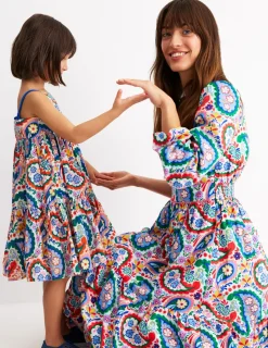 Kleider & Jumpsuits | Midi | Boden Violet Midikleid aus Baumwolle-Bunt, Wiesen-Paisley Bunt,Wiesen-Paisley