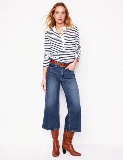 Jeans | Boden Weite, verkürzte Jeans mit hohem Bund-Beatnik Red