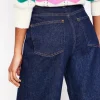 Jeans | Boden Weite, verkürzte Jeans mit hohem Bund-Indigo Waschung IndigoWaschung