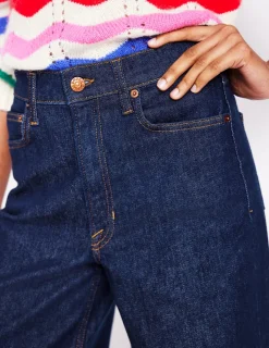 Jeans | Boden Weite, verkürzte Jeans mit hohem Bund-Indigo Waschung IndigoWaschung