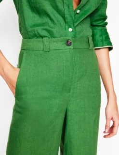 Hosen | Boden Westbourne Leinenhose- Leguangrün