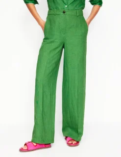 Hosen | Boden Westbourne Leinenhose- Leguangrün