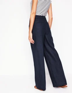 Hosen | Boden Westbourne Leinenhose- Marineblaue