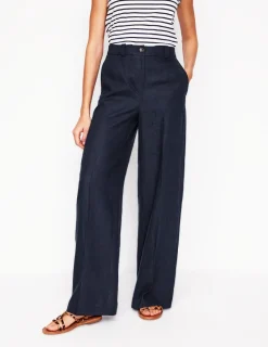 Hosen | Boden Westbourne Leinenhose- Marineblaue
