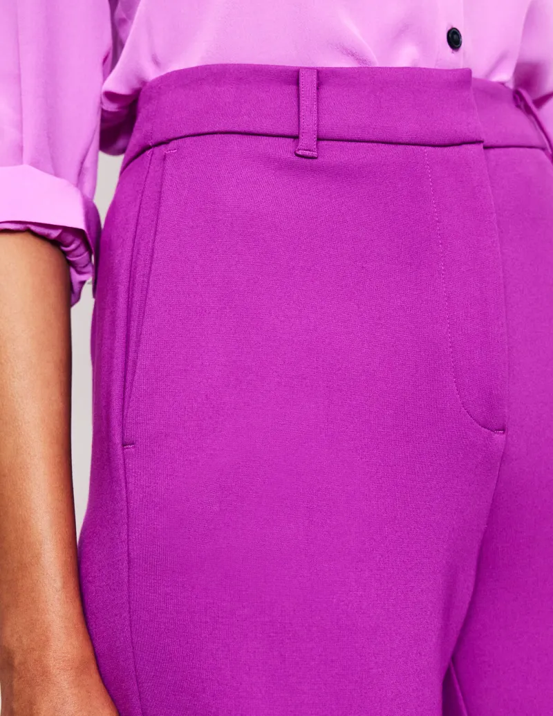 Hosen | Anzüge | Boden Westbourne Ponté-Hose- Amethystviolett