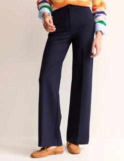 Hosen | Anzüge | Boden Westbourne Ponté-Hose-Aqua Marine Marl AquaMarineMarl