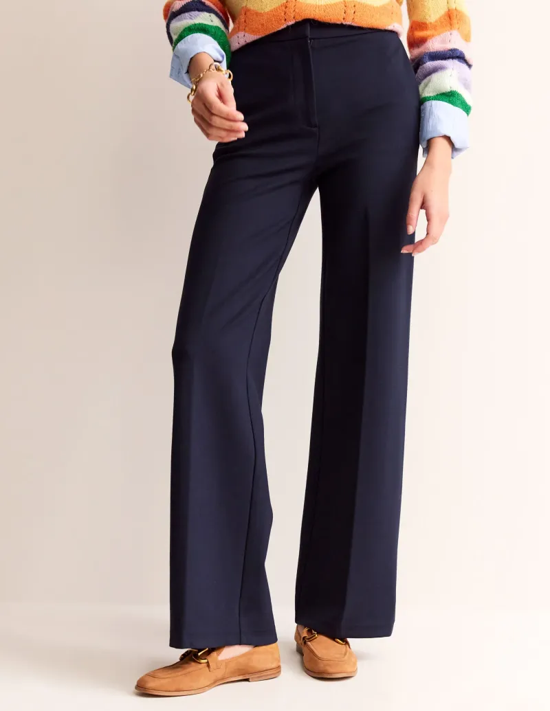 Hosen | Anzüge | Boden Westbourne Ponté-Hose-Aqua Marine Marl AquaMarineMarl