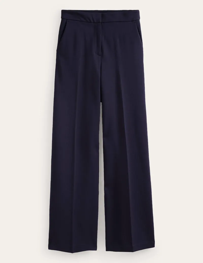 Hosen | Anzüge | Boden Westbourne Ponté-Hose-Aqua Marine Marl AquaMarineMarl