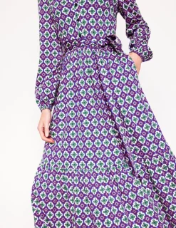 Kleider & Jumpsuits | Midi | Boden Willow Gestuftes Jerseykleid-Bunt, Marokkanischer Diamant Bunt,MarokkanischerDiamant