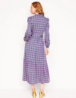 Kleider & Jumpsuits | Midi | Boden Willow Gestuftes Jerseykleid-Bunt, Marokkanischer Diamant Bunt,MarokkanischerDiamant