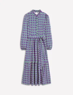 Kleider & Jumpsuits | Midi | Boden Willow Gestuftes Jerseykleid-Bunt, Marokkanischer Diamant Bunt,MarokkanischerDiamant