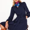 Kleider & Jumpsuits | Knielang | Boden Willow Kurzes Hemdblusenkleid mit Rüschen-Aqua Marine Marl AquaMarineMarl