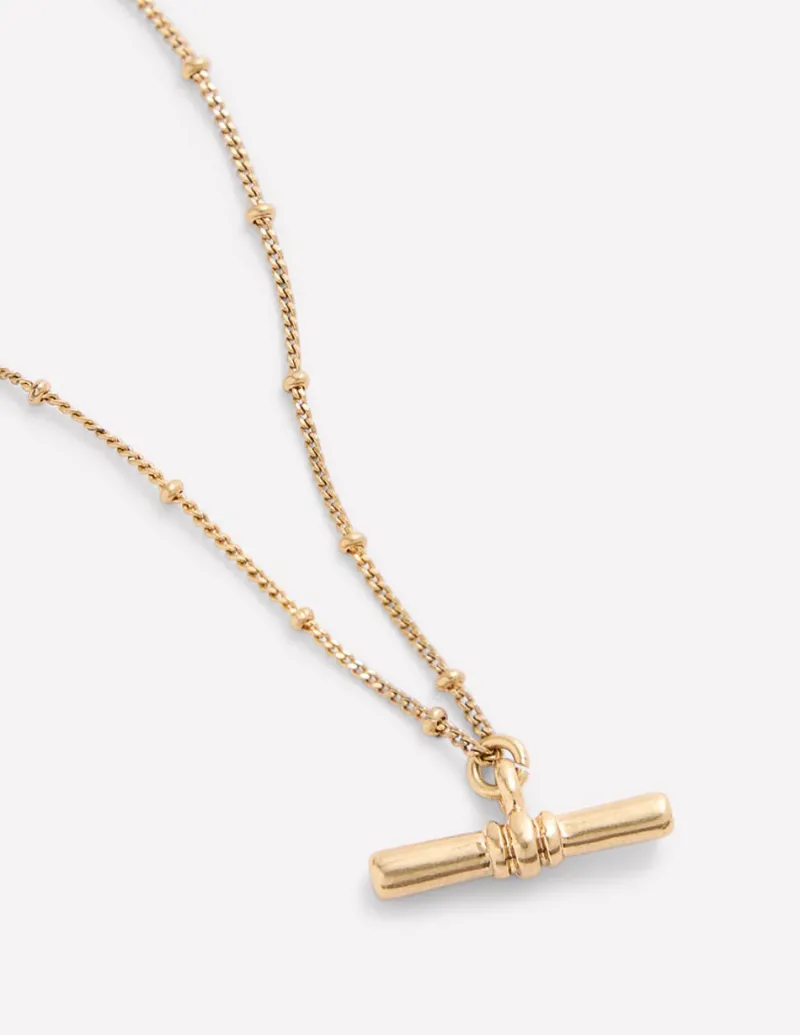 Schmuck | Boden Zarte Halskette mit T-Steg-Anhänger-Aquamarine Bunny AquamarineBunny